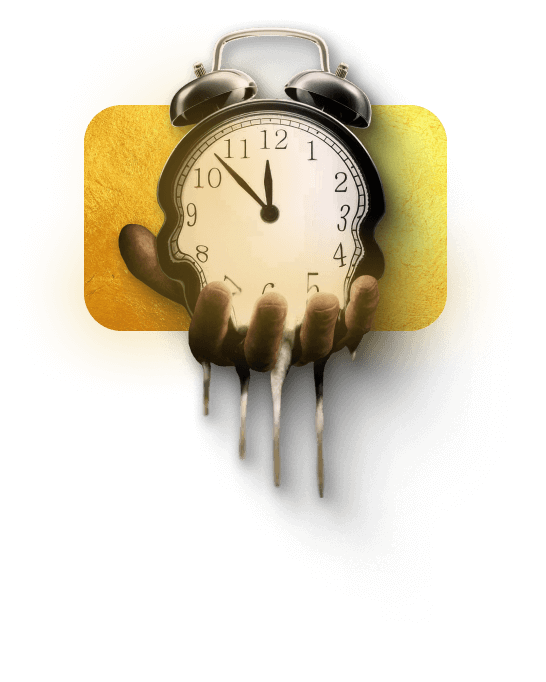 mao segurando relogio